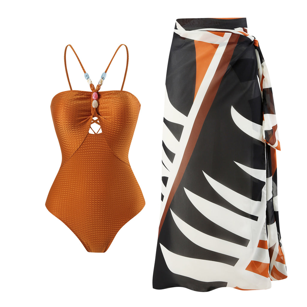 Arrival Solid One-piece Swimwear