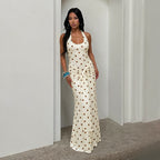 Women's Backless Halter Dress