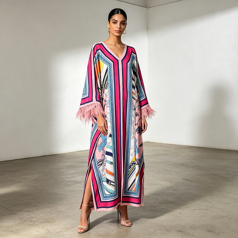 Women's Maxi Printed Maxi Dress