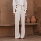 Loose Hollow-Out Pants