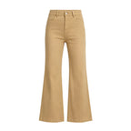 Women's High Waist Khaki Bootcut Jeans