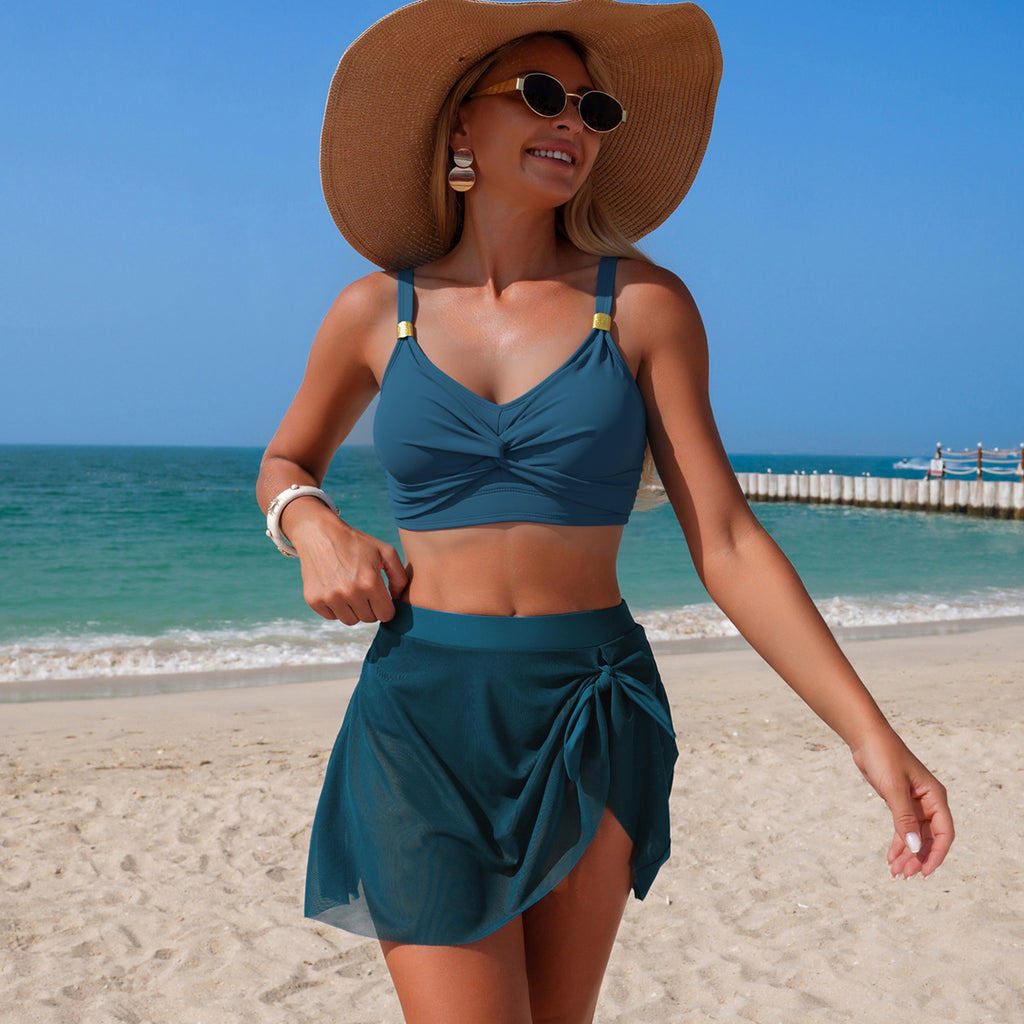 Ladies Split One-piece Swimwear