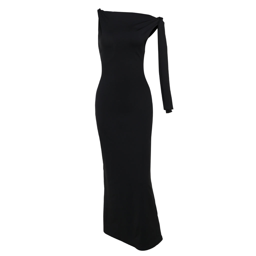 Women's Spring Elegant Sexy Sheath Dress Simple Lace Up Dress Women Clothing