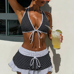 Polka One-piece Swimwear