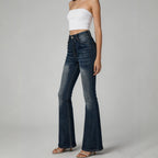 Retro High Waist Summer Skinny Washed Women Jeans