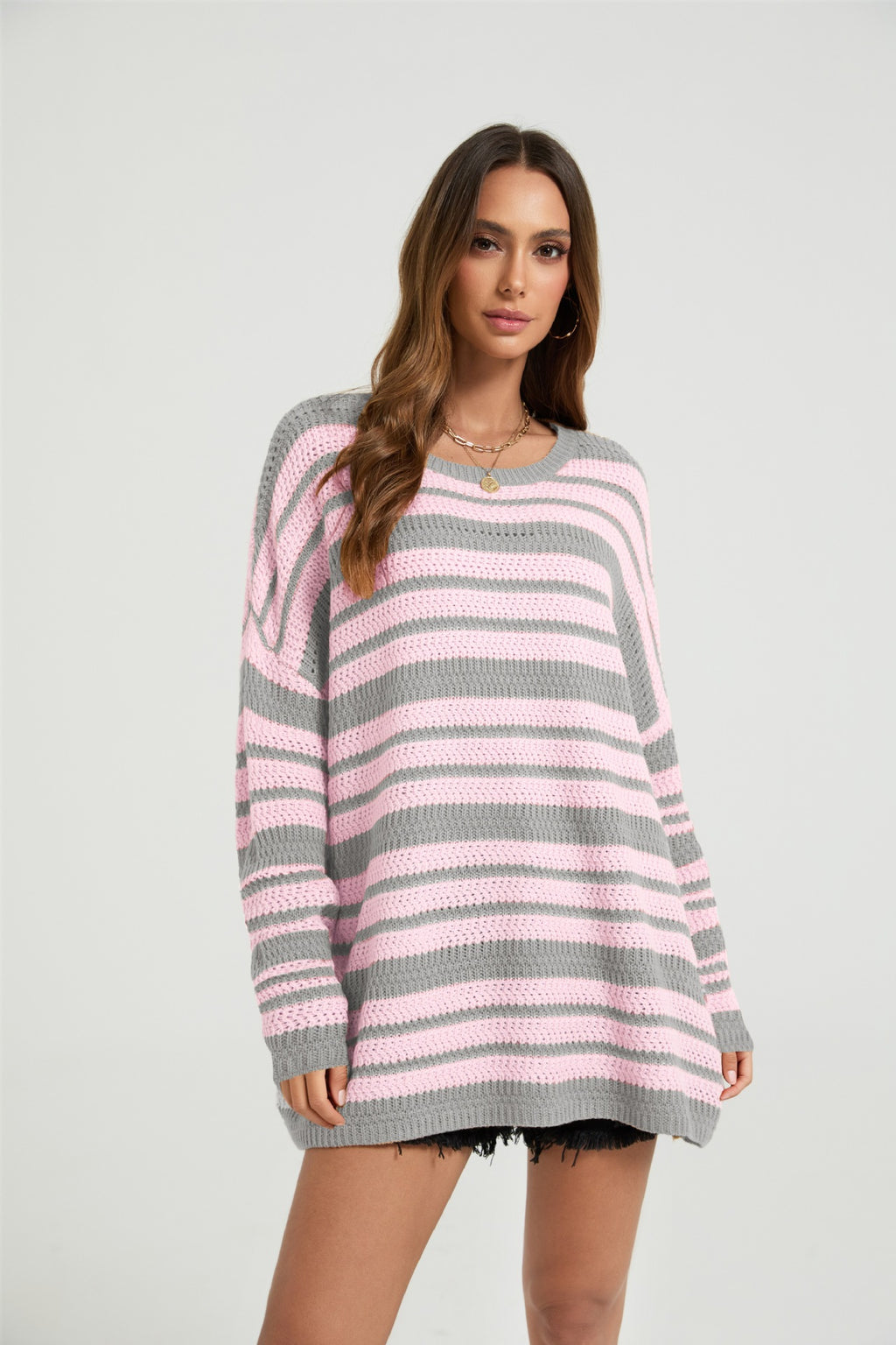 pink matching with gray