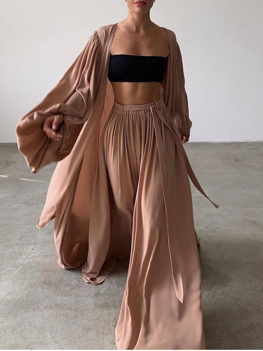 Women's Spring Summer Plus Size Coordinated Three-Piece Set