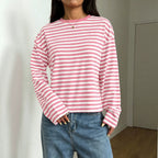 Women's Striped Long-Sleeve Shirt