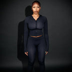 Autumn Winter Women Clothing Hooded Long Sleeve Leopard Print Sports Slim Fitting Trousers Two Piece Set