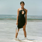 Women's Backless Halter Dress