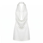 Women Summer Old Money Retro Halter Backless Vest Skirt