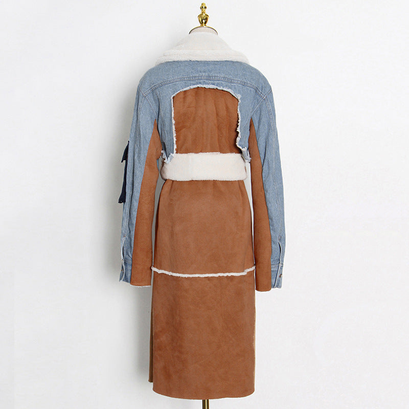Women's Hooded Lamb-Wool Winter Coat