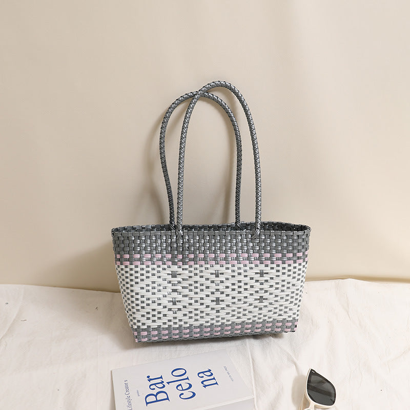 Multi-Color Long Basket Gray