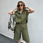 Women's Summer Casual Set Women's Shorts Ladies Loose Women's Two