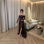 Women's Lace-Sleeve Tube-Top Dress