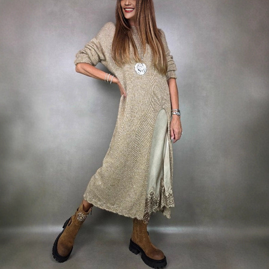 Women's Long Sleeve Sweater Dress