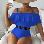 Off Shoulder One-piece Swimwear
