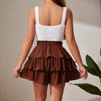 Three Layer Cake Boutique Elastic Pantskirt