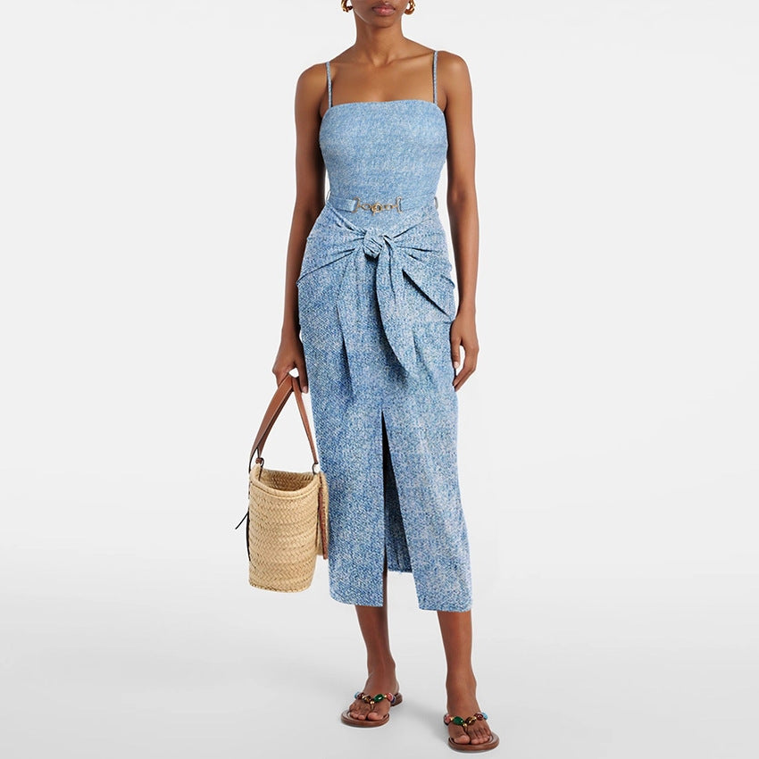 Tube Top One-piece Swimwear