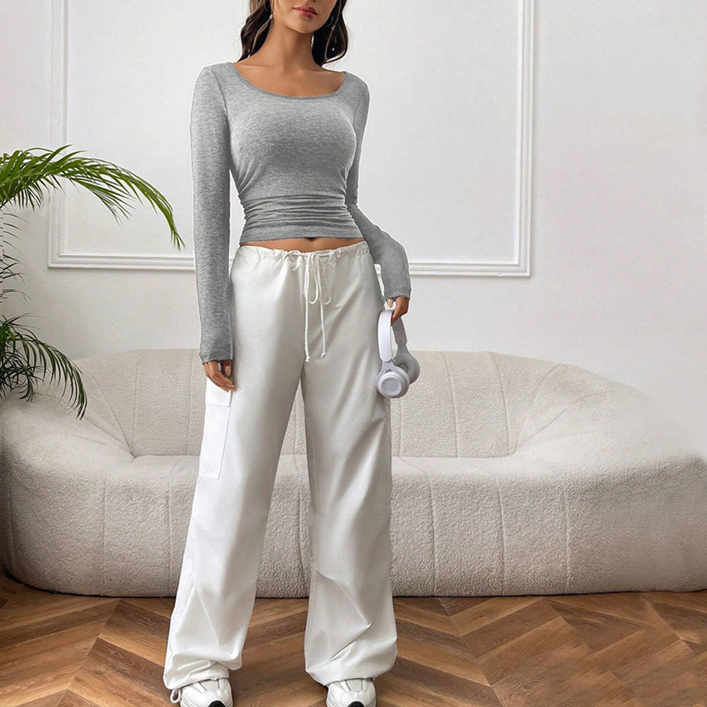Women’s Round-Neck Short-Sleeve Basic Top