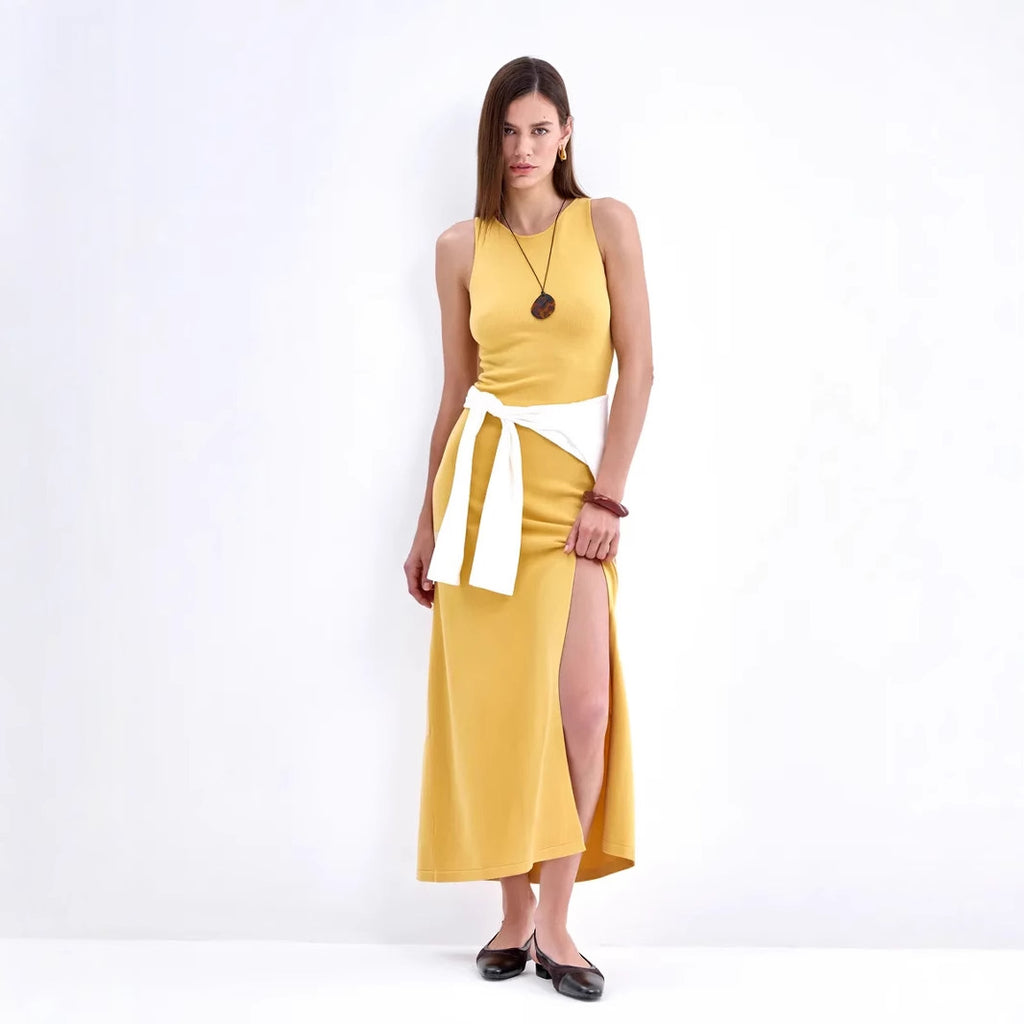Yellow Sleeveless Dress