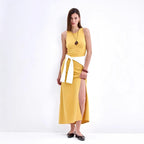 Yellow Sleeveless Dress