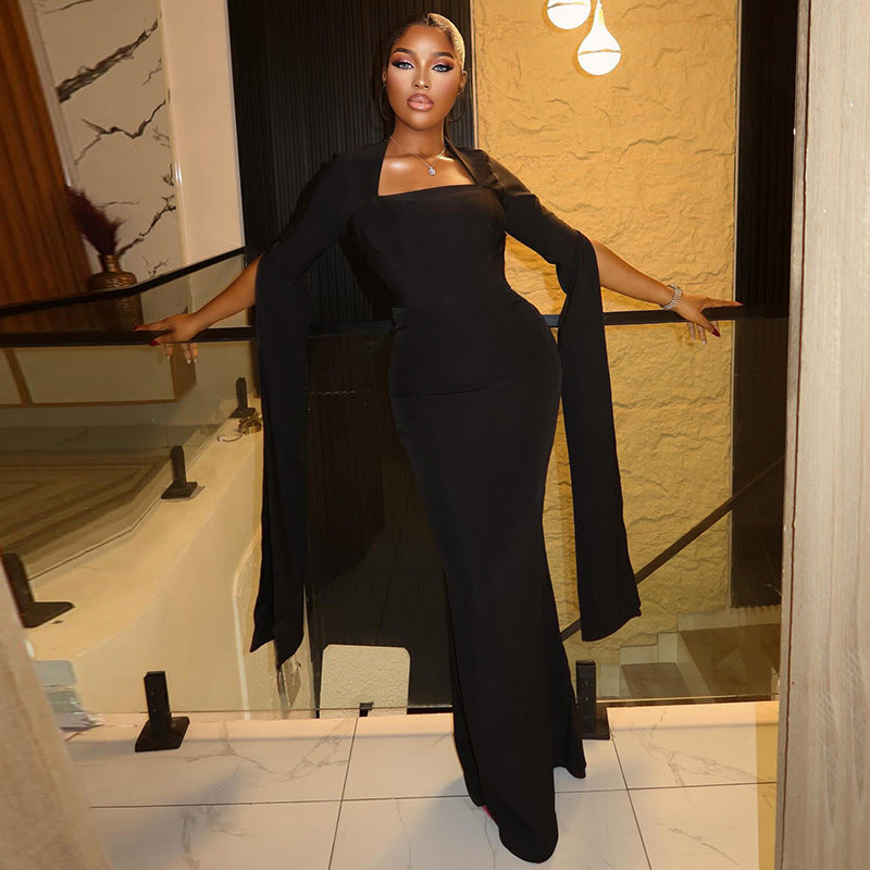 Women's Maxi Long Sleeve Dress