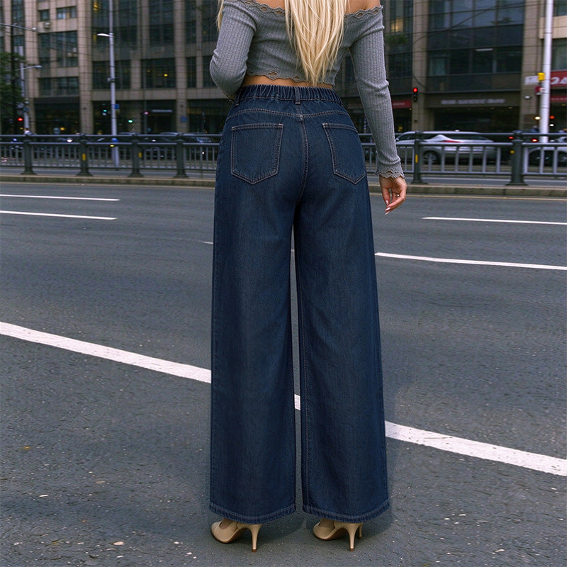 Women's High-Waist Straight-Leg Jeans