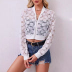 Floral Lace Hollow-Out Jacket