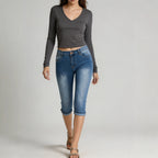Source Slim Fitting All Matching Slimming Washed Women