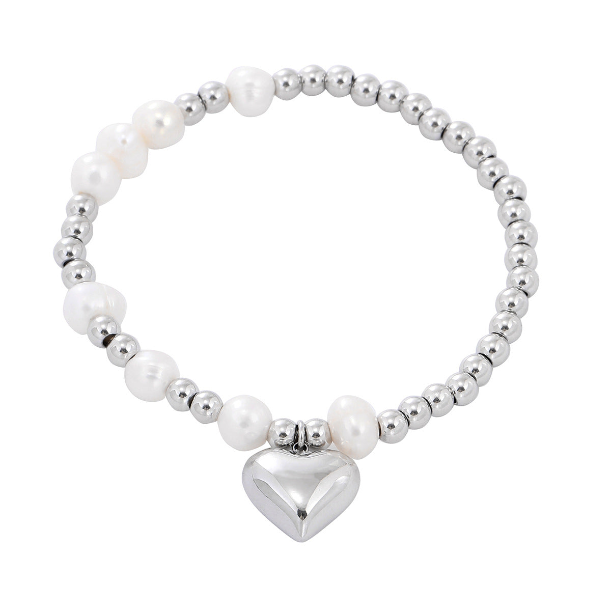 Pearl Heart Bracelet