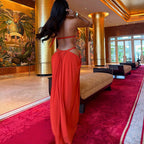 Women's Lace Backless Dress