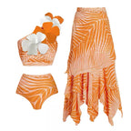 Retro Split One-piece Swimwear