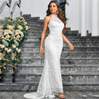 Women's Lace Backless Dress