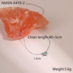 Steel Turquoise Necklace