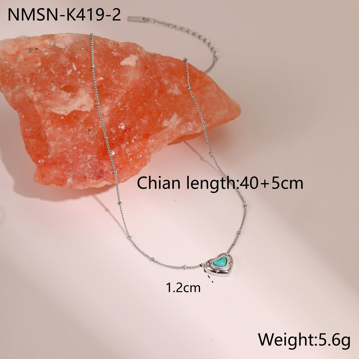 Steel Turquoise Necklace