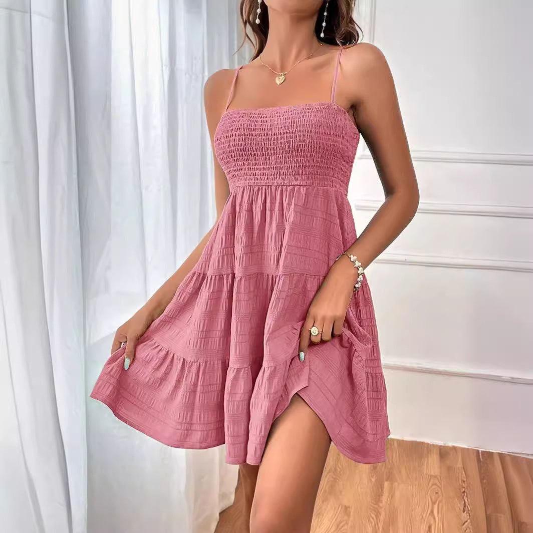 Off-Neck Camisole Dress