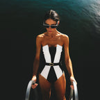 Stitching One-piece Swimwear