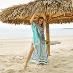 Rayon Printed Cover Up Swimwear