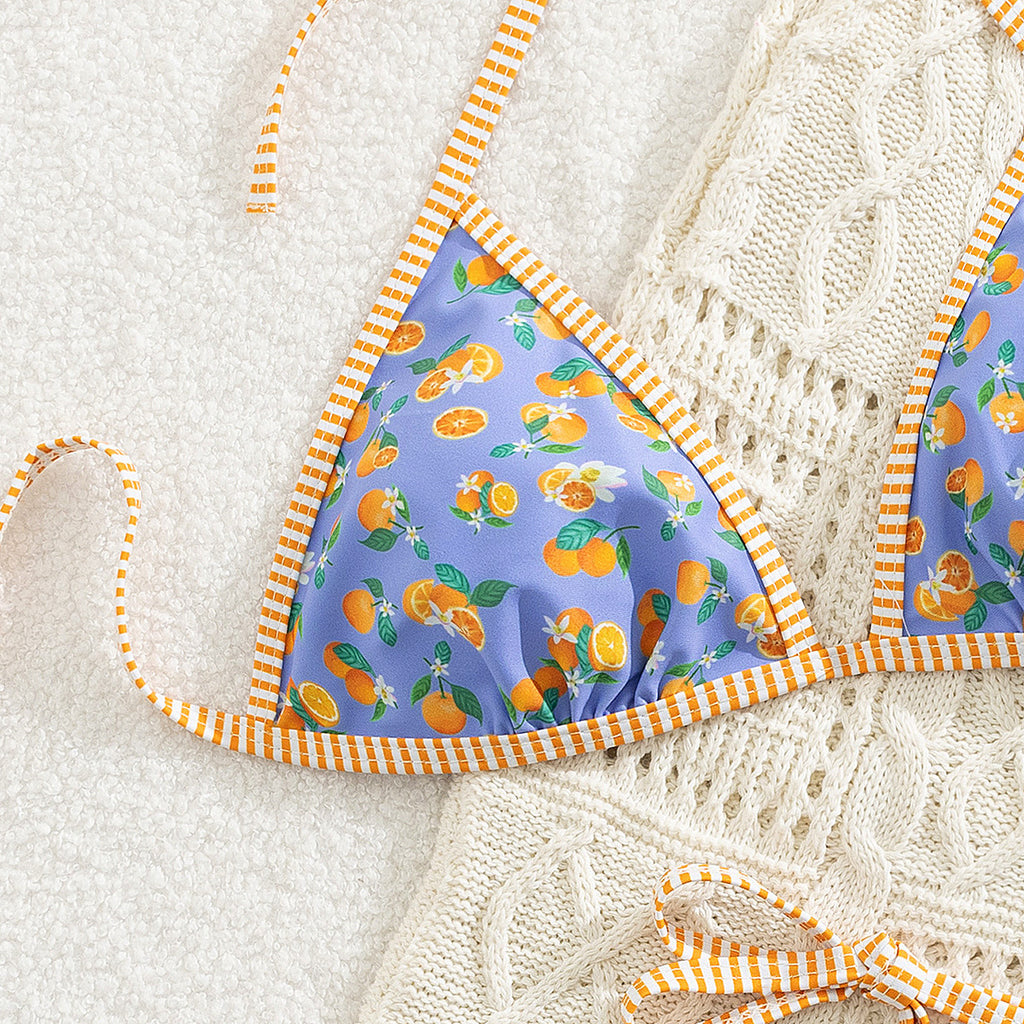 Fruit Lace Bikini Swimwear
