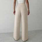Women's Casual Trousers For Women Autumn High Waist Metal Decoration Straight Leg Pants