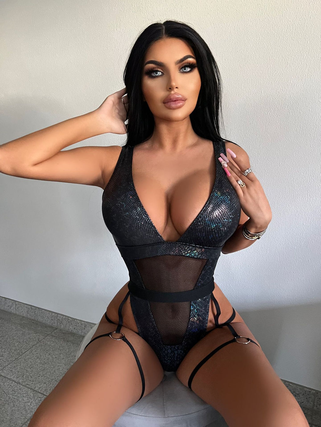 Deep Plunge One-piece Swimwear