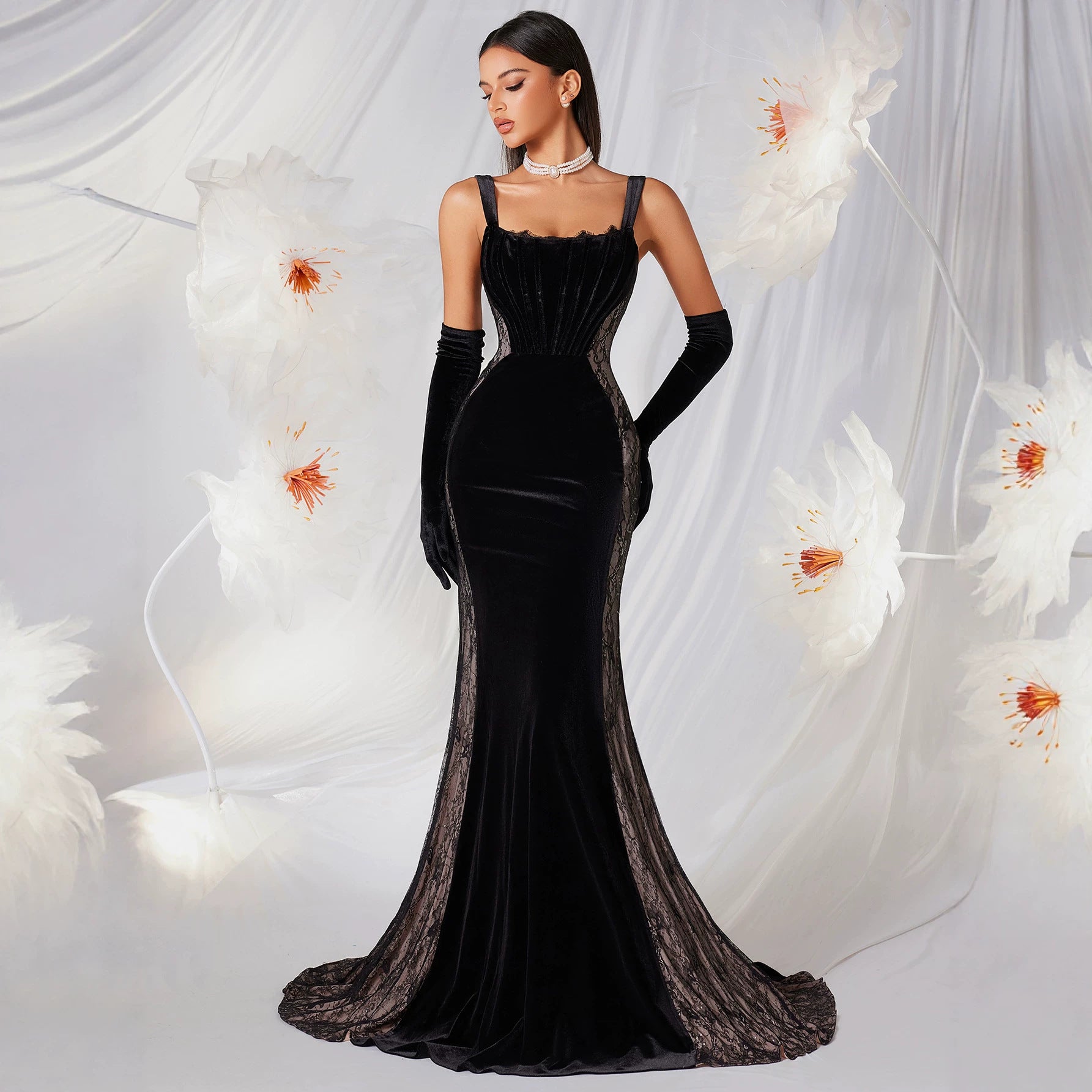 Women's Lace Sling Dress