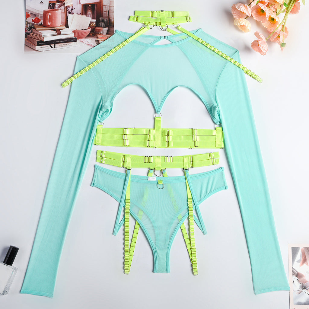 Light Green Fluorescent Green Shoulder Strap