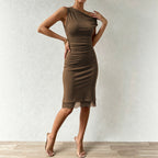 Women's One-Shoulder Lace Bodycon Dress