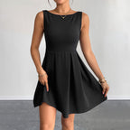 Women's Backless High-Waist Dress