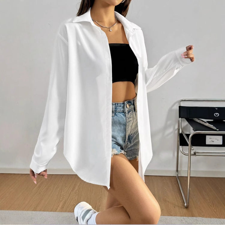Women's Long-Sleeve Button-Front Shirt