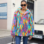 Women's Camo Faux-Fur Coat