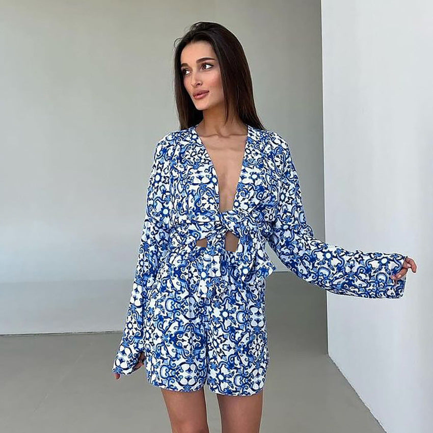 Autumn Satin Pajamas Lingerie