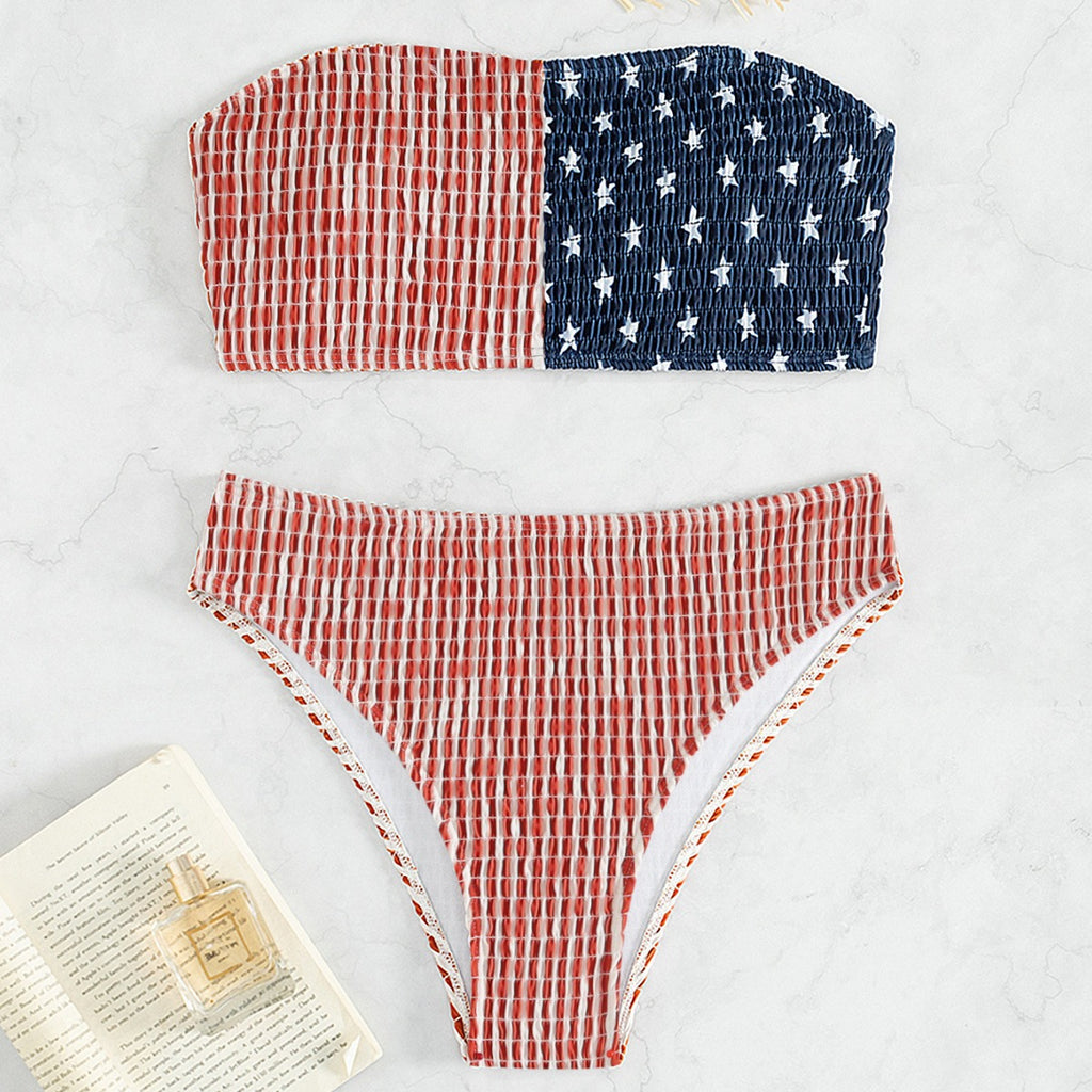 Tube Top One-piece Swimwear